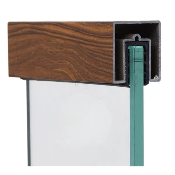 Wooden Coated Aluminium Railing ► Architectural Aluminium Extrusion