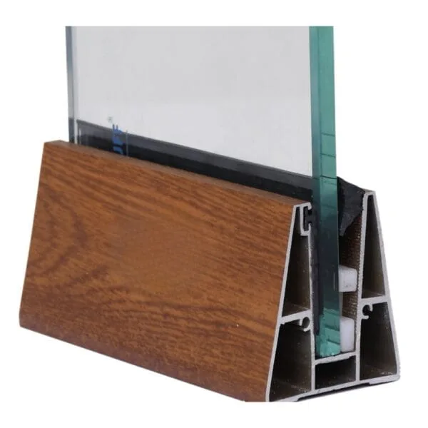 Wooden Coated Aluminium Railing ► Architectural Aluminium Extrusion