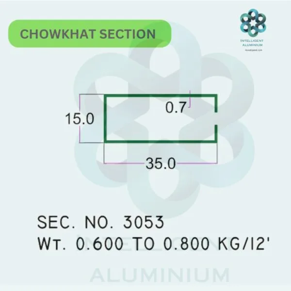 Aluminium Chowkhat Door Frame Section