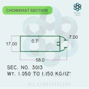 Aluminium Chowkhat Section Manufacturer ► Architectural Aluminium Extrusion