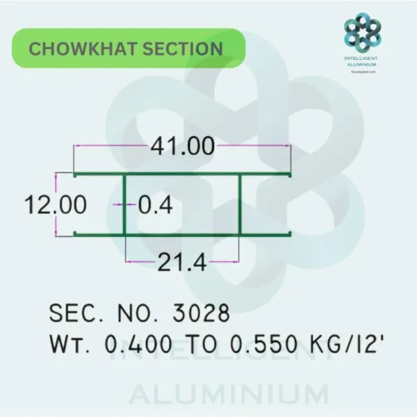 Aluminium Chowkhat Door Frame Section