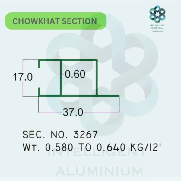 Aluminium Chowkhat Door Frame Section