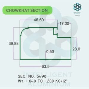 Aluminium Chowkhat Section Manufacturer ► Architectural Aluminium Extrusion