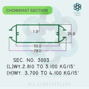 Aluminium Chowkhat Section Manufacturer ► Architectural Aluminium Extrusion