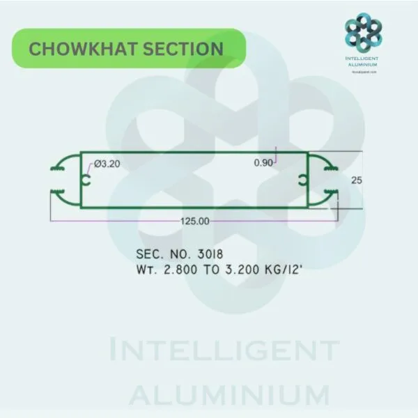 Aluminium Chowkhat Door Frame Section