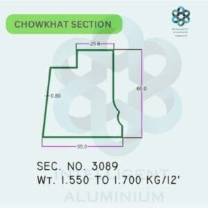 Aluminium Chowkhat Section Manufacturer ► Architectural Aluminium Extrusion