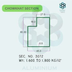Aluminium Chowkhat Section Manufacturer ► Architectural Aluminium Extrusion
