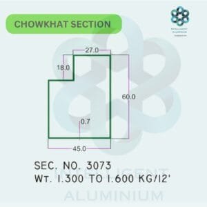 Aluminium Chowkhat Section Manufacturer ► Architectural Aluminium Extrusion