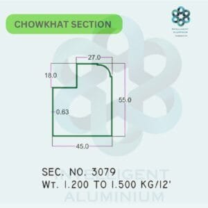Aluminium Chowkhat Section Manufacturer ► Architectural Aluminium Extrusion