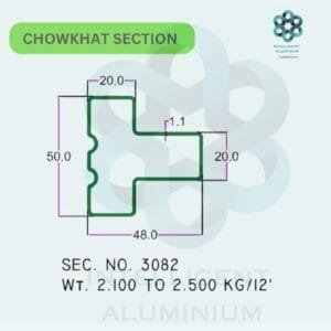 Aluminium Chowkhat Section Manufacturer ► Architectural Aluminium Extrusion