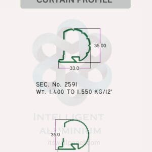 Aluminium Curtain Section ► Architectural Aluminium Extrusion