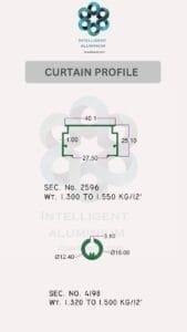 Aluminium Curtain Sections ► Architectural Aluminium Extrusion