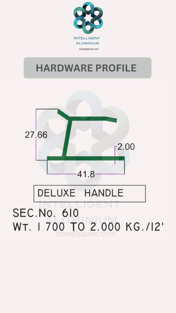 Aluminium Hardware Section Architectural Aluminium Extrusion