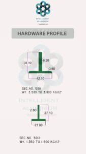 CURTAIN HARDWARE AWNING SIGNAGE_011 ► Architectural Aluminium Extrusion Aluminium Hardware Sections Manufacturer ► Architectural Aluminium Extrusion