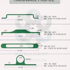 Aluminium Hardware Section ► Architectural Aluminium Extrusion