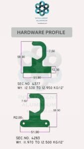 CURTAIN HARDWARE AWNING SIGNAGE_035 ► Architectural Aluminium Extrusion Aluminium Hardware Sections Manufacturer ► Architectural Aluminium Extrusion