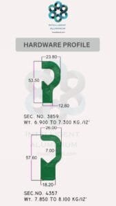 CURTAIN HARDWARE AWNING SIGNAGE_036 ► Architectural Aluminium Extrusion Aluminium Hardware Sections Manufacturer ► Architectural Aluminium Extrusion