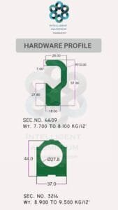 CURTAIN HARDWARE AWNING SIGNAGE_037 ► Architectural Aluminium Extrusion Aluminium Hardware Sections Manufacturer ► Architectural Aluminium Extrusion