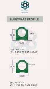 CURTAIN HARDWARE AWNING SIGNAGE_038 ► Architectural Aluminium Extrusion Aluminium Hardware Sections Manufacturer ► Architectural Aluminium Extrusion