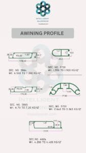 Aluminium Awining Sections Manufacturer ► Architectural Aluminium Extrusion
