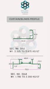 Alumiunium Curtain & Blinds Section Manufacturer ► Architectural Aluminium Extrusion