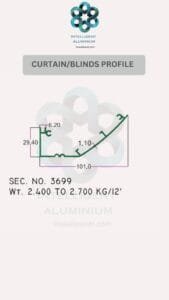 Alumiunium Curtain & Blinds Section Manufacturer ► Architectural Aluminium Extrusion