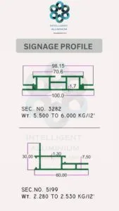 Aluminium Signage Profile