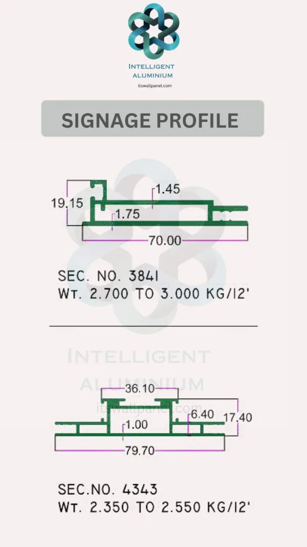 Aluminium Signage Profile