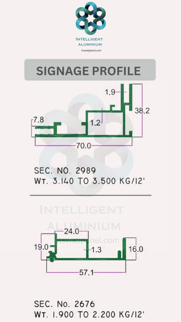 Aluminium Signage Profile