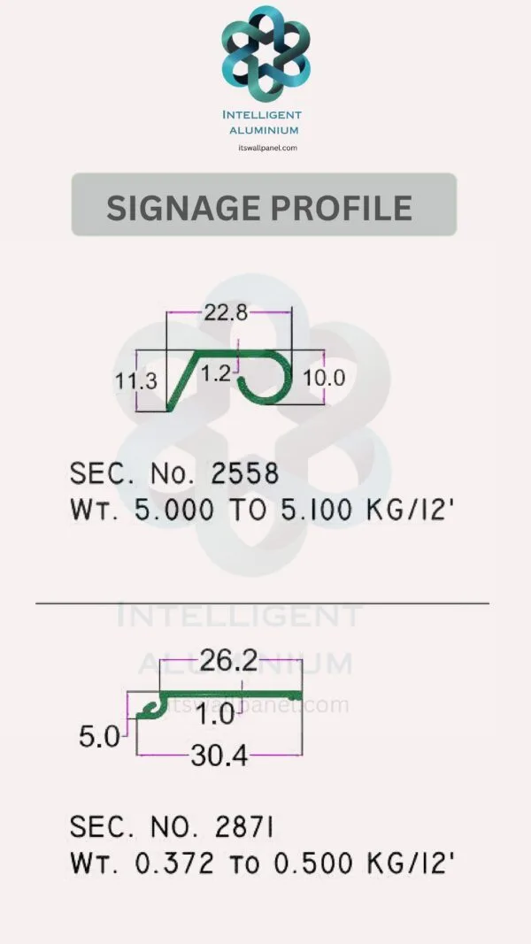 Aluminium Signage Profile