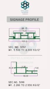 Aluminium Section for Signage ► Architectural Aluminium Extrusion
