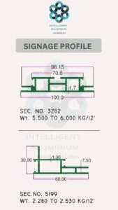 Aluminium Signage Profile