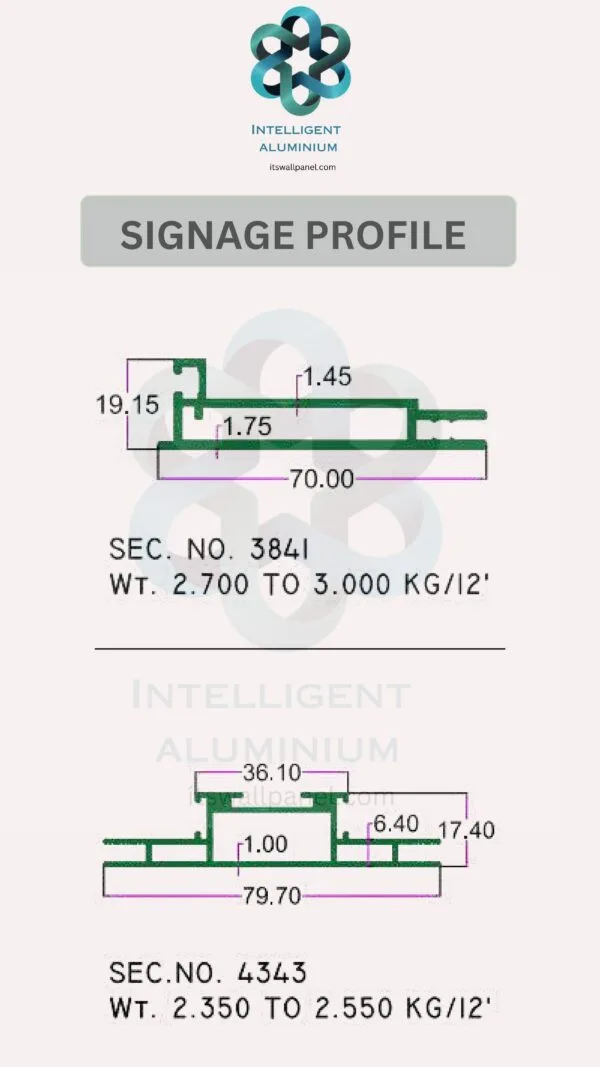 Aluminium Signage Profile