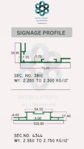Aluminium Section for Signage ► Architectural Aluminium Extrusion