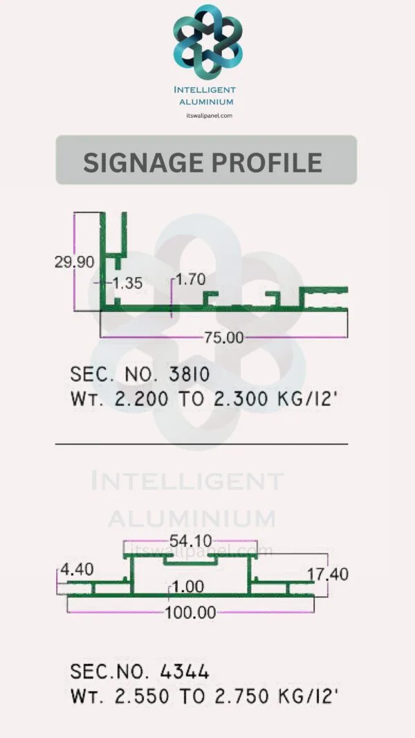 Aluminium Signage Profile