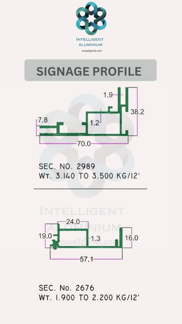 Aluminium Signage Profile