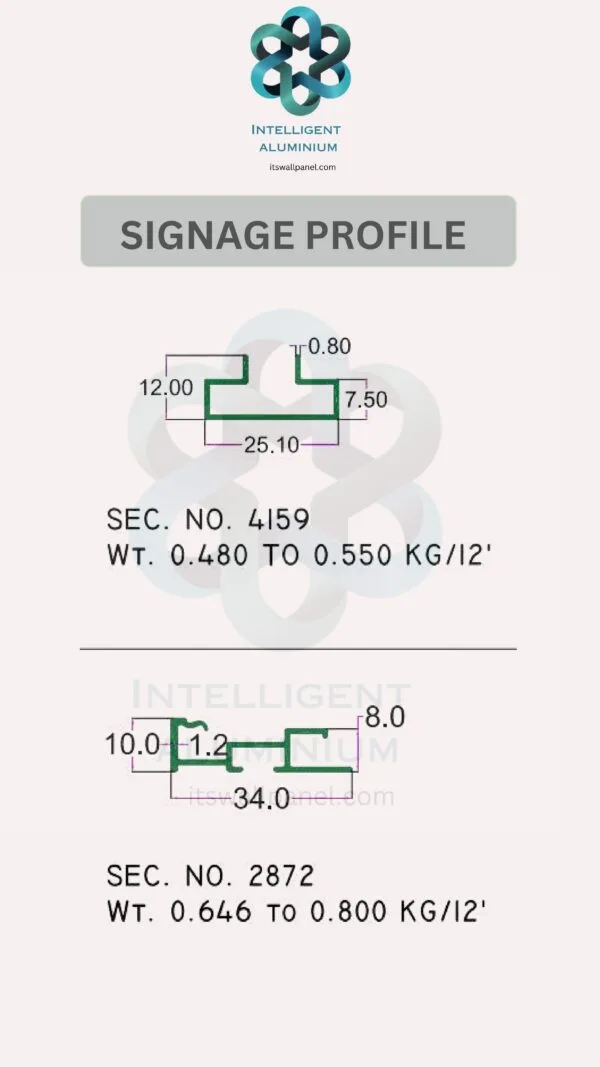 Aluminium Signage Profile