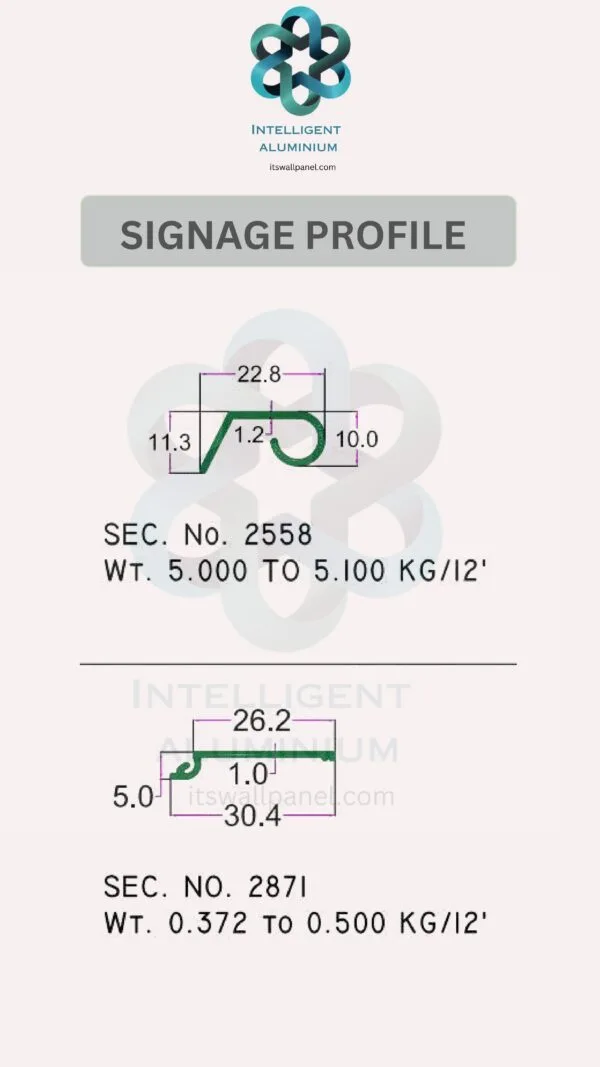 Aluminium Signage Profile