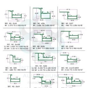 Aluminium Curtain Wall Section