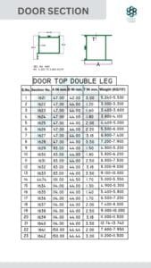 DOOR SECTION_006 ► Architectural Aluminium Extrusion Aluminium Door Sections Manufacturer ► Architectural Aluminium Extrusion