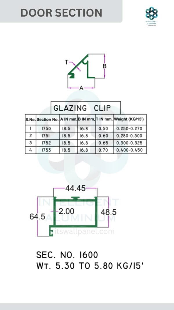 Aluminium Door Section