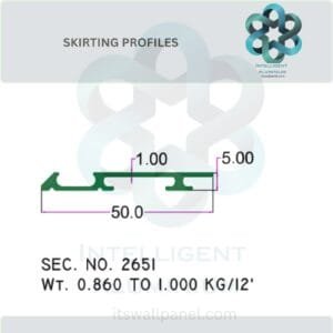 FURNITURE SKIRTING SECTION_069 ► Architectural Aluminium Extrusion Aluminium Skirting Sections Manufacturer ► Architectural Aluminium Extrusion