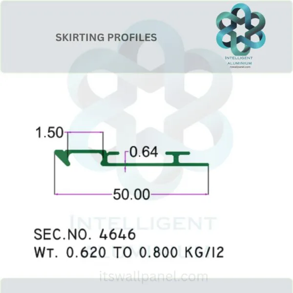 Aluminium Skirting Section ► Architectural Aluminium Extrusion