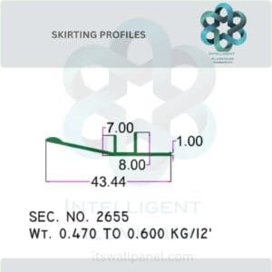 FURNITURE SKIRTING SECTION_071 ► Architectural Aluminium Extrusion Aluminium Skirting Sections Manufacturer ► Architectural Aluminium Extrusion