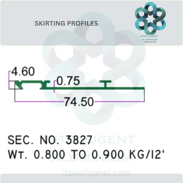 Aluminium Skirting Section ► Architectural Aluminium Extrusion