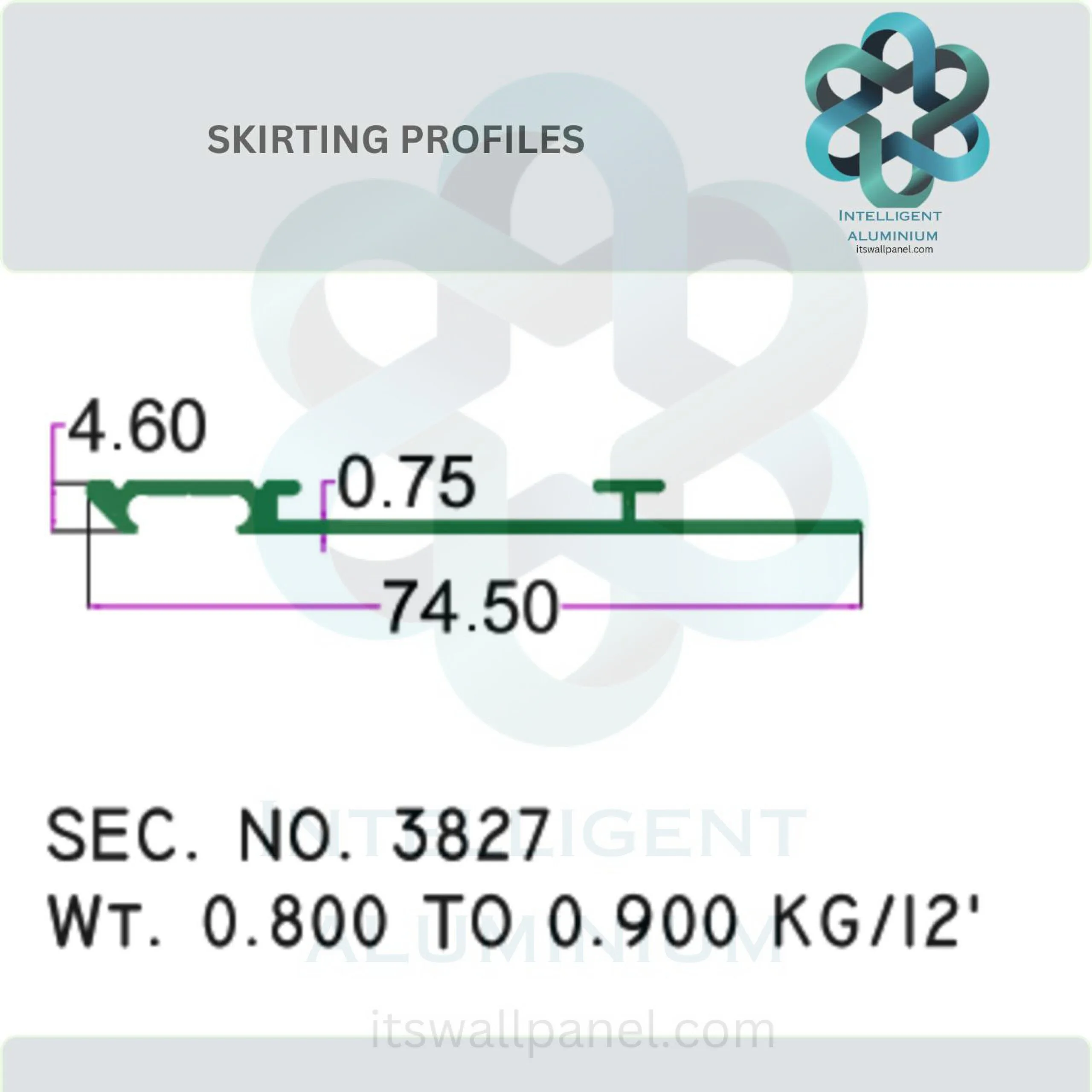 Aluminium Skirting Section - Image 5