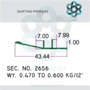 FURNITURE SKIRTING SECTION_074 ► Architectural Aluminium Extrusion Aluminium Skirting Sections Manufacturer ► Architectural Aluminium Extrusion