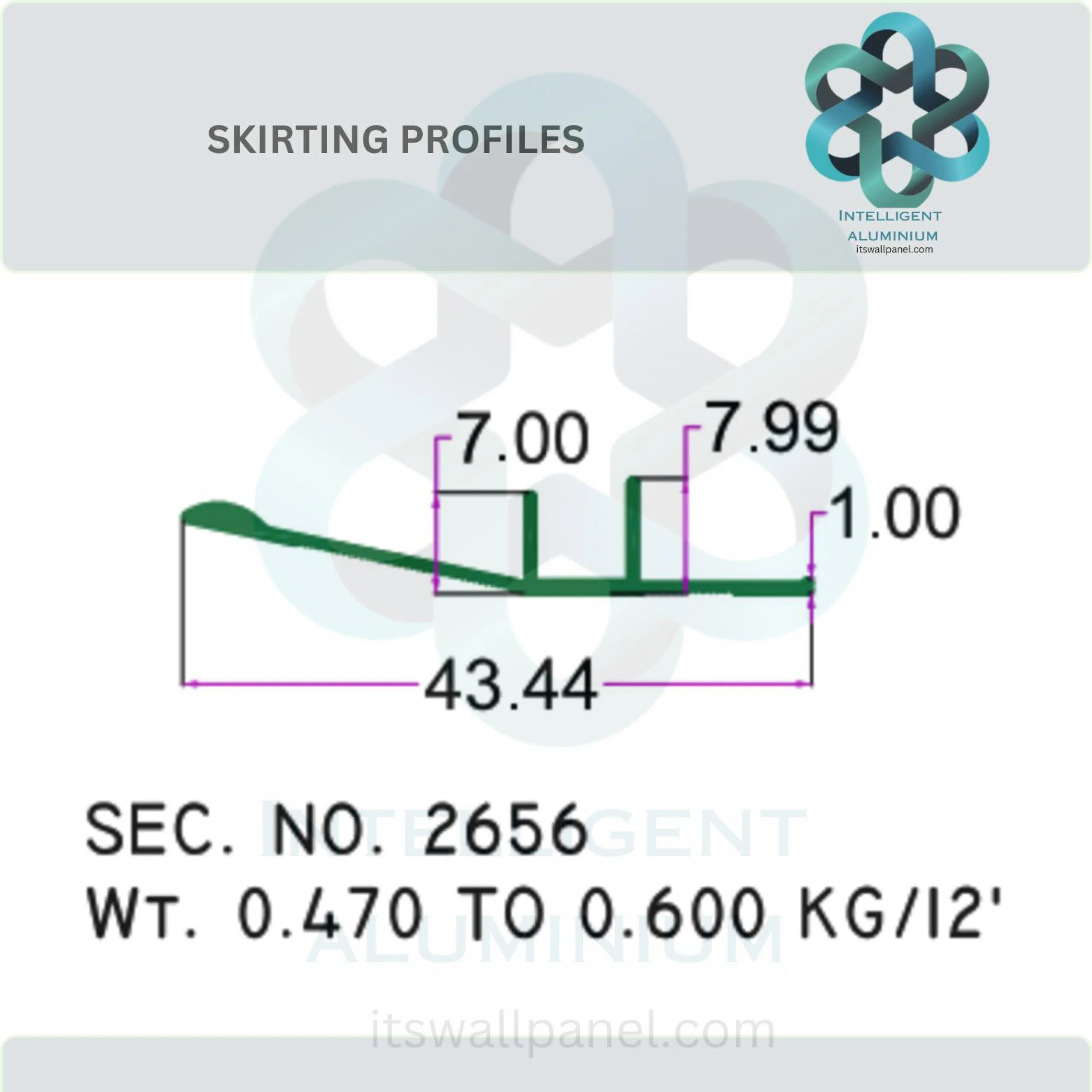 Aluminium Skirting Section - Image 7