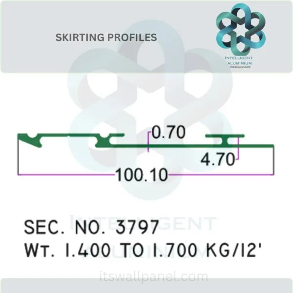 Aluminium Skirting Section ► Architectural Aluminium Extrusion