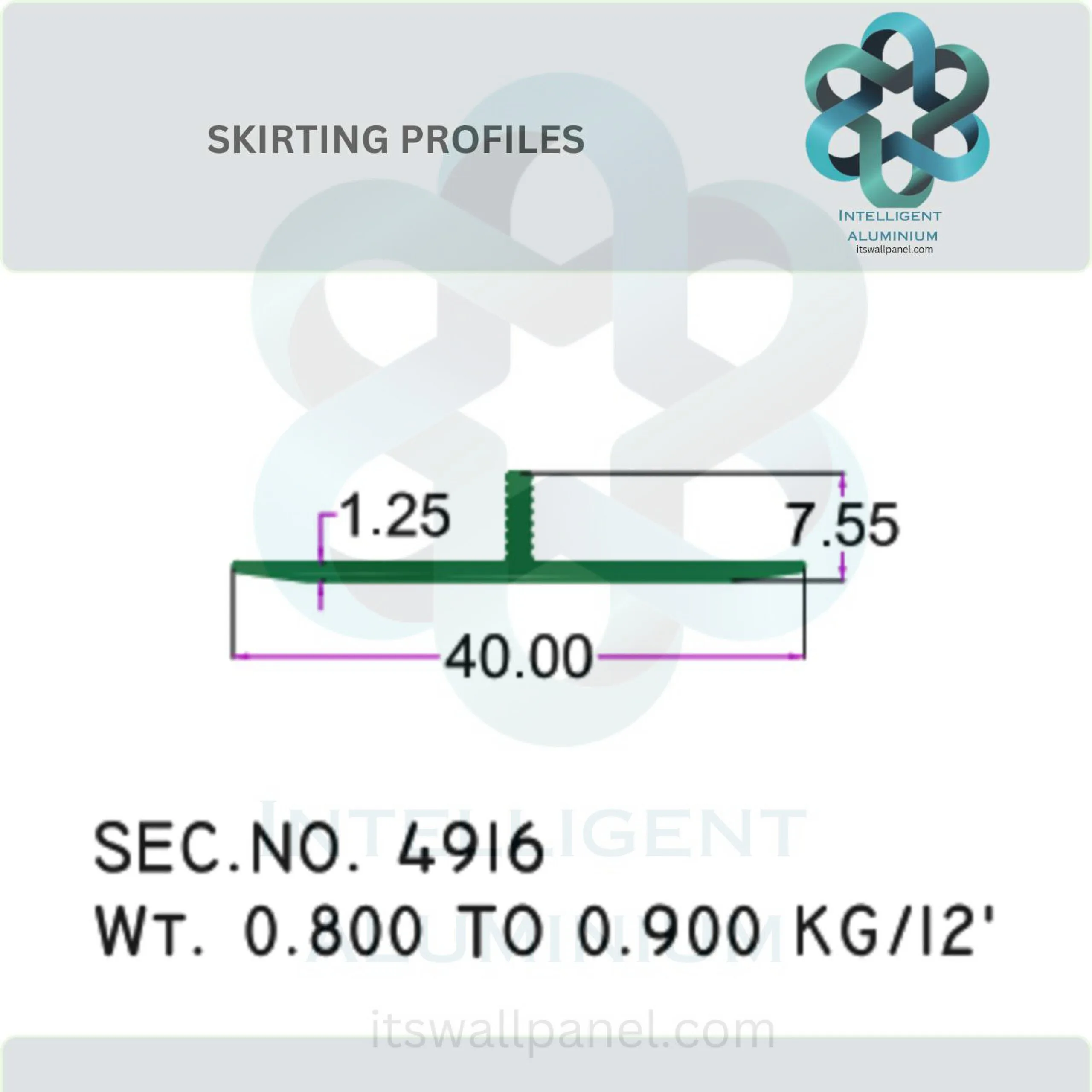 Aluminium Skirting Section - Image 9